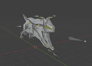 Animating a model of a dog